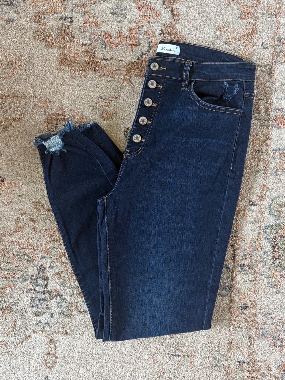 KanCan High Rise Dark Denim Jeans